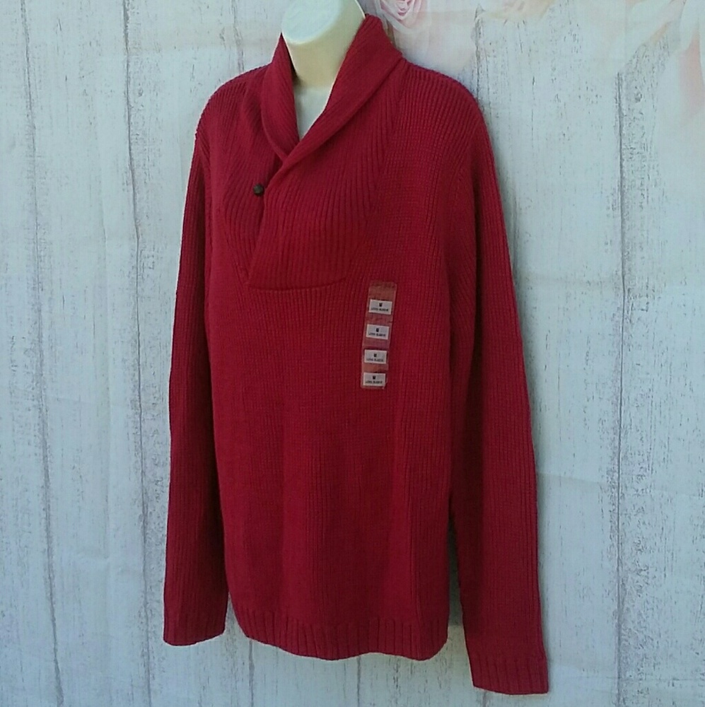 Men's Pullover Knit Sweater Medium Covington Winter